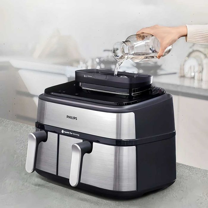 Аэрогриль + пароварка  9 л Philips NA555   /  aerogrill parovarka