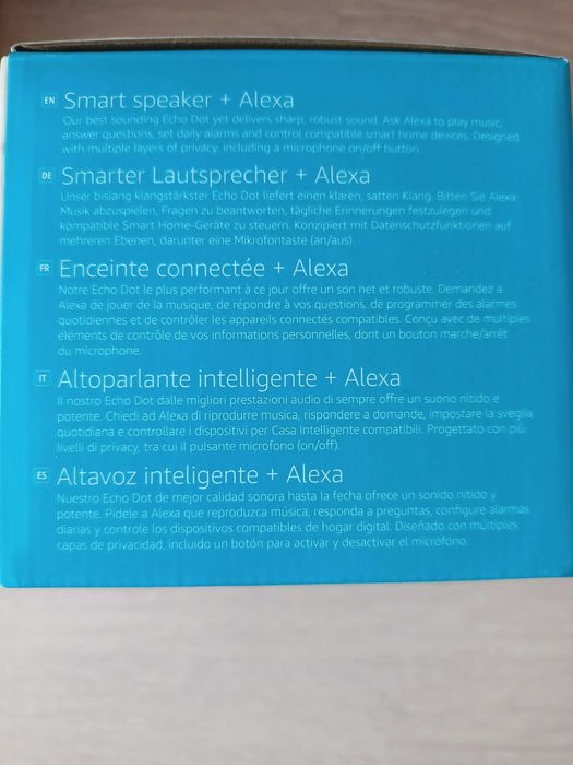 Нова портативна колонка Amazon - Echo Dot, Alexa