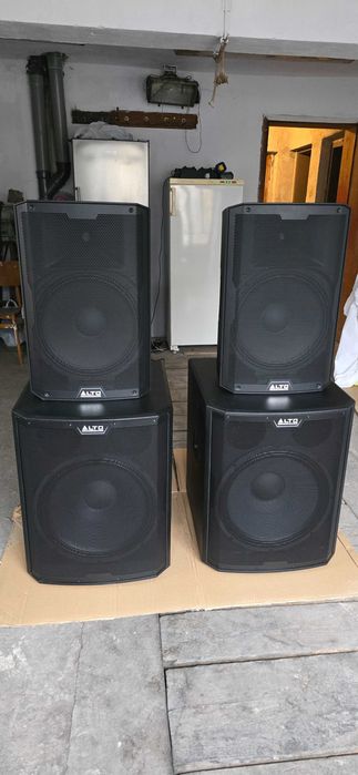 Като нови- 2х 18 субуфери Alto- TS18S + 2х 15 топове Alto TS- 415