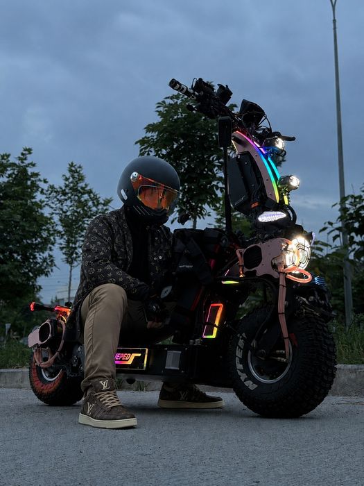 WEPED Dark Knight standing samokatlar qiroli full tuning 72v.90Ah