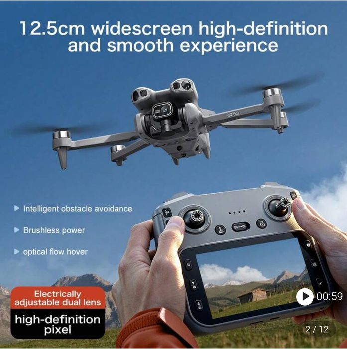 Drona GT 50 Telecomanda  cu ecran mare