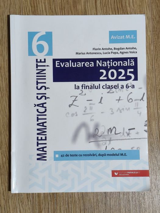 Evaluarea Națională matematică și științe clasa a 6-a