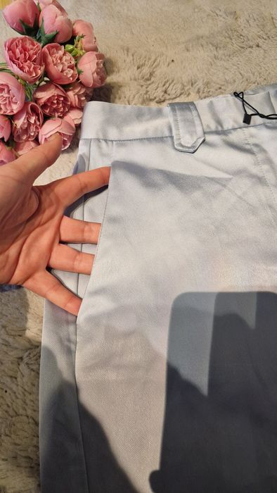Pantaloni satinati Zara, noi, mărimea S