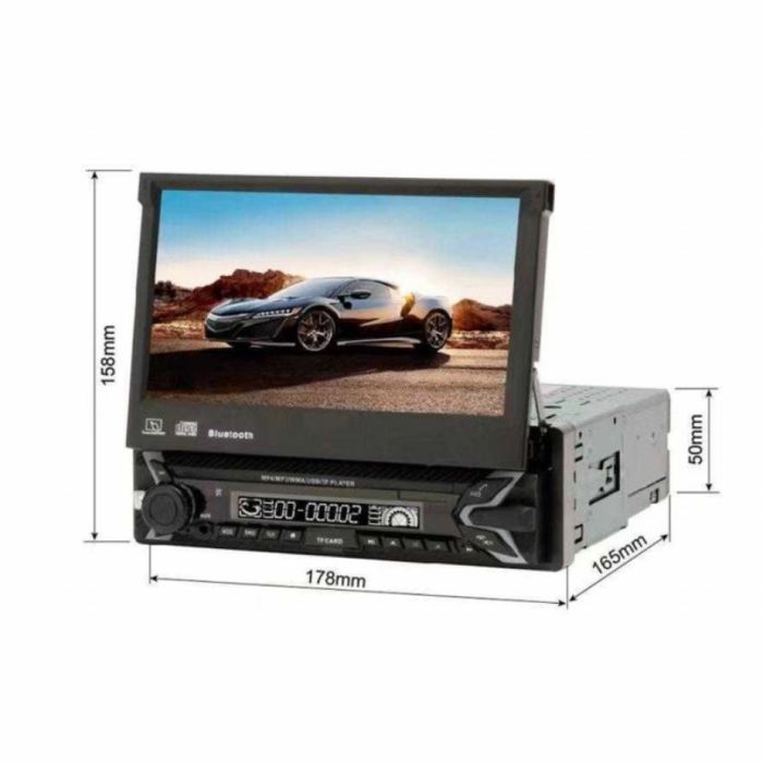 Медиен плейър 7" с тъчскрийн DVD, MP3, MP4, bluetooth, 1DIN