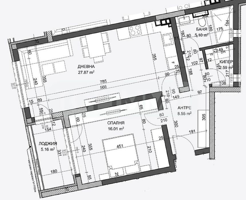 Продава се Двустаен апартамент в Варна, Възраждане 4 - 91 кв.м за 1444 €/кв.м - Снимка #2