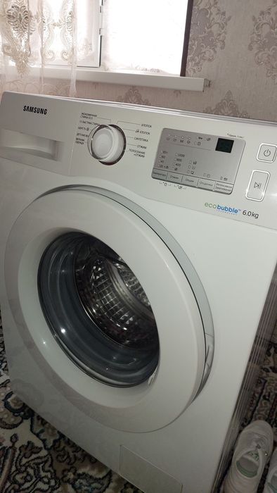 AVTOMAT KIR MASHINA, SAMSUNG eco bubble, 6 KG. Bahasi kelisimli