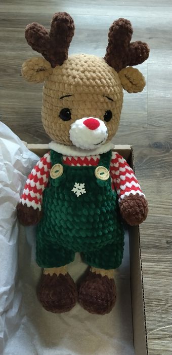 Плетени коледни еленчета