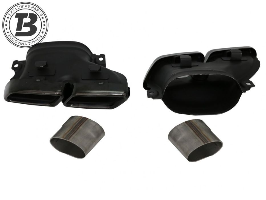 Difuzor Bara Spate cu Ornamente compatibil cu Mercedes GLE SUV W166 AMG