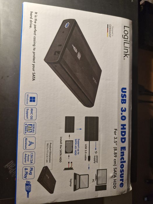 Rack Logilink 3.5" usb 3 model ua0107