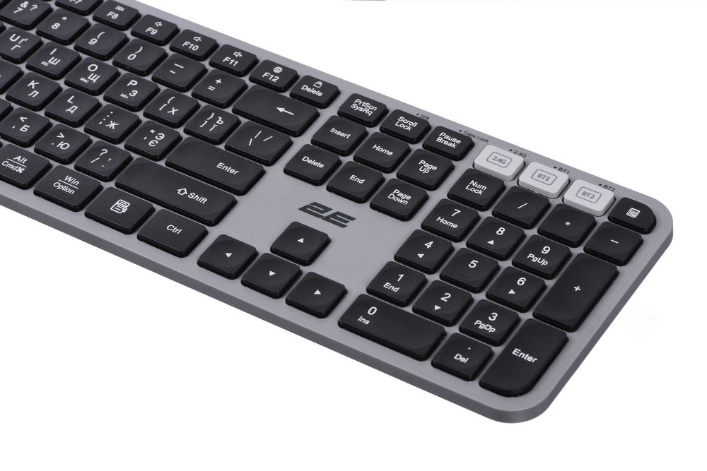 } Keyboard 2E KS240 WL BT Gray