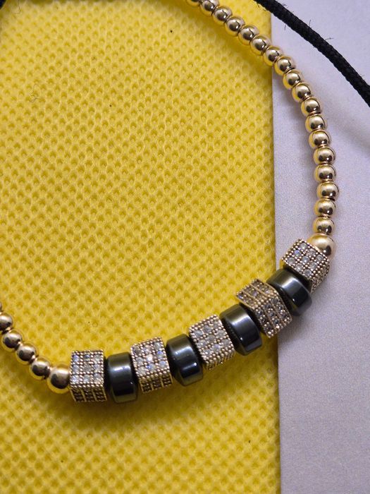 Bratara cu snur si aur 14k (Ag29 Siraj b.32499.1) Garantie 2 ani