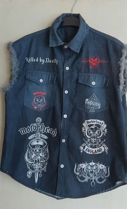 Риза без ръкави,с уникален принт на MOTORHEAD