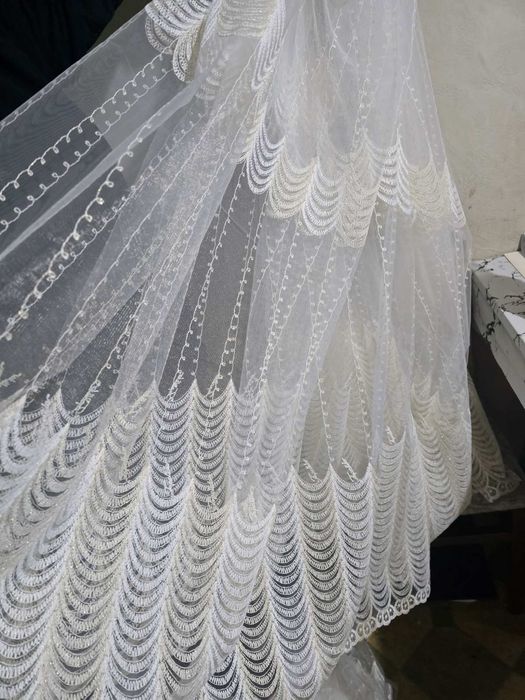 Нови модели плат от  тънка дантела за пердета