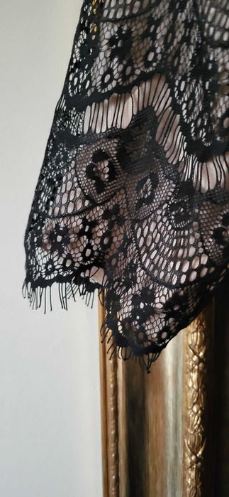 Rochie de seara, de ocazie, dantela neagra luxoasa