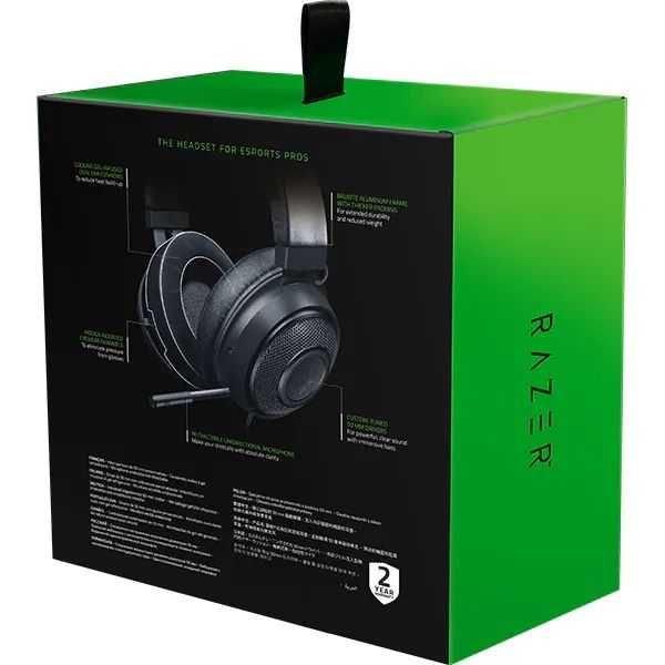 Casti Gaming RAZER Kraken Black stereo jack 3.5mm, negru noi sigilate
