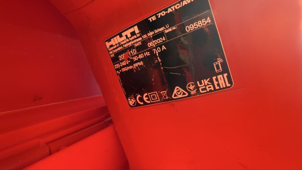 Hilti TE 70 rotopercutor gauri AC termice sanitare apa gaz bosch