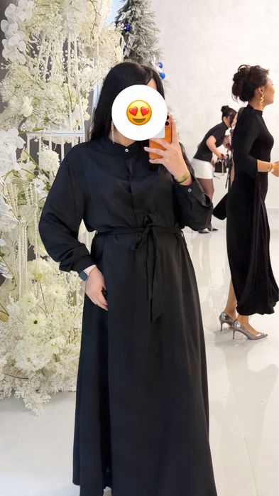 Платье шикарное мат: креп с шелком