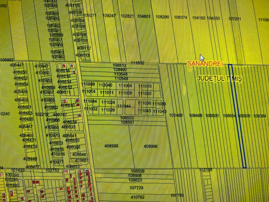 Teren extravilan inclus in PUG