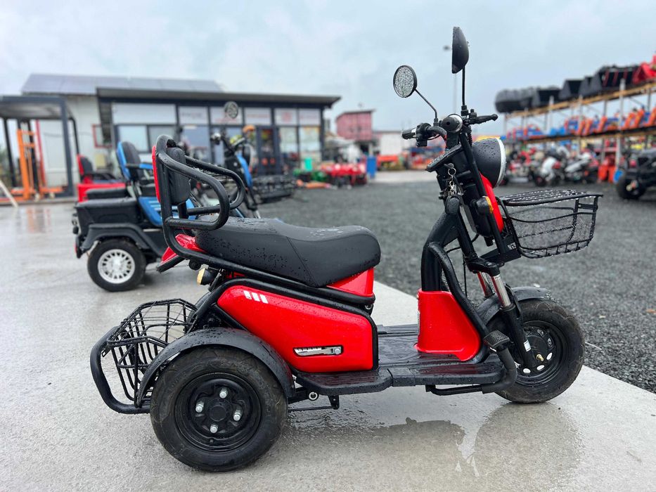 Triciclu electric nou THOR TRIXY2 rosu verde 600W
