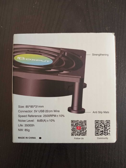 Ventilator cu mufa USB pentru harduri externe minipc mediaplayer NOU