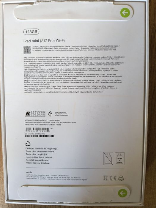 Apple ipad mini A17PRO  с гаранция 510 евро