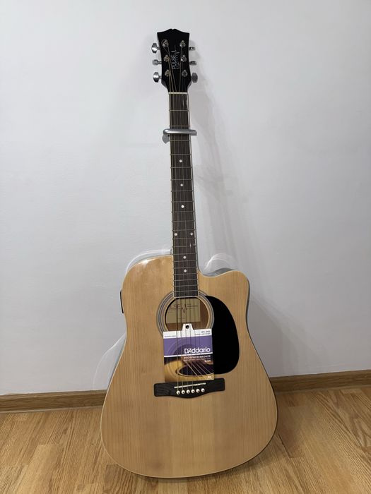 Pachet Chitară electro-acustică Pulse HW41CE + Husă Ibanez, Capodastru Ibanez, Corzi D’Addario EJ26