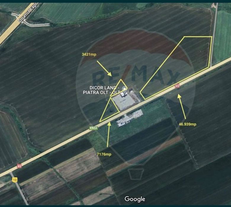 Teren Construibil 57,536mp / DN 65 Slatina - Bals-Piatra Olt