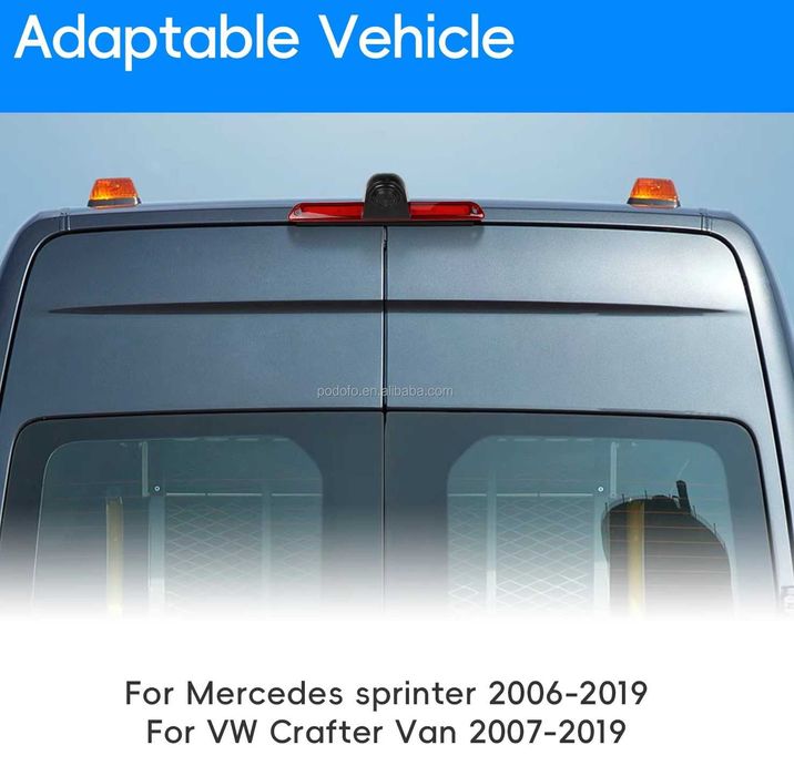 Камера за бус в стоп за заден ход задно виждане за Mercedes Sprinter VW Crafter 2006-2019