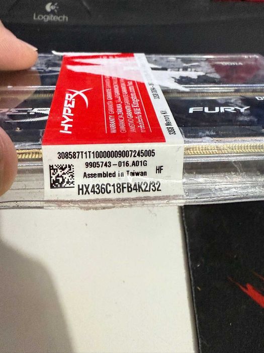 Kingston Hyper X Fury 32GB kit (2x 16GB) DDR4 рам памет комплект  RAM memory