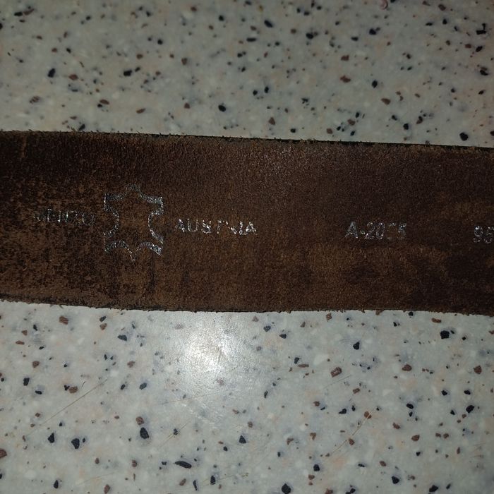 Curea groasa din piele maro 4,2/95