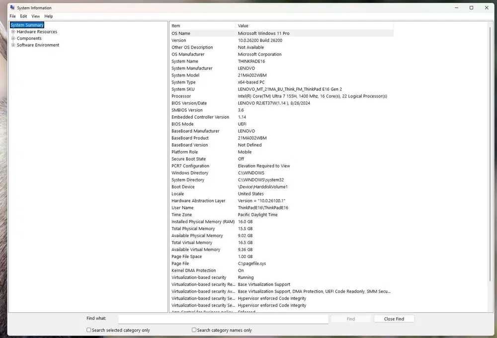 Lenovo ThinkPad E16 G3, 16 инча, ICU7, 16GB RAM 1TB SSD