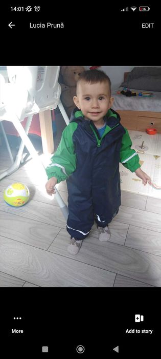 Combinezon bebeluși, mărime 74, stare buna