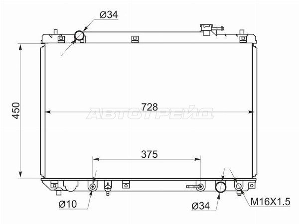 Радиатор Toyota Harrier