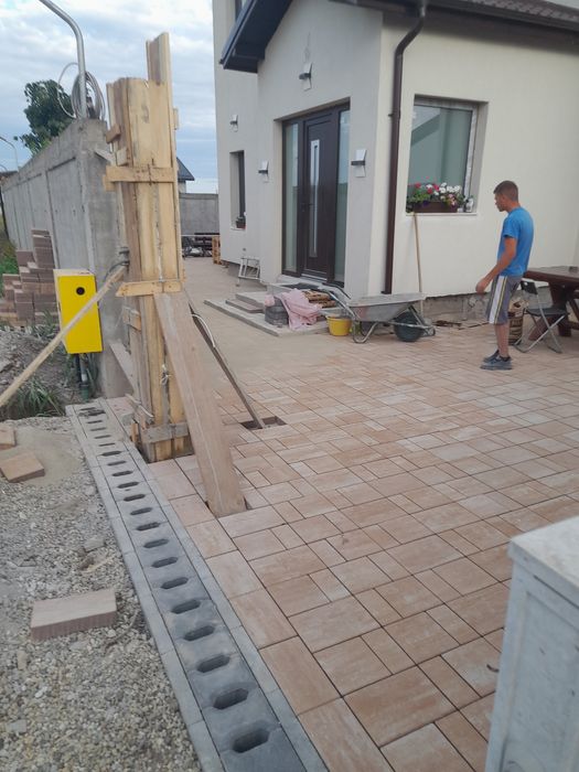 Montaj pavele borduri plante gazon