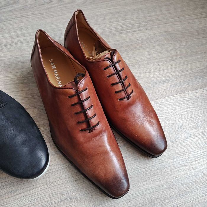 Новые французские туфли San Marina премиум качества из Франции Кожа 41