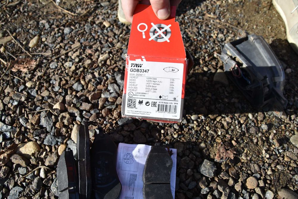 set complet placute frana noi TRW pt Daewoo Cielo