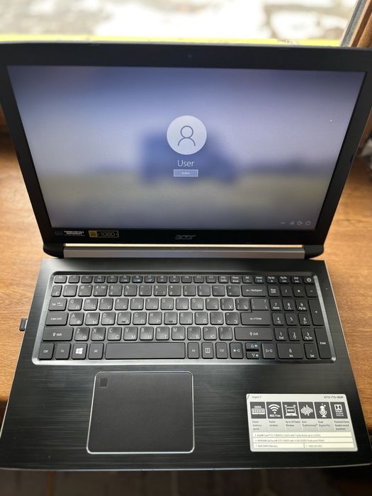 Продам ноутбук acer aspire 7