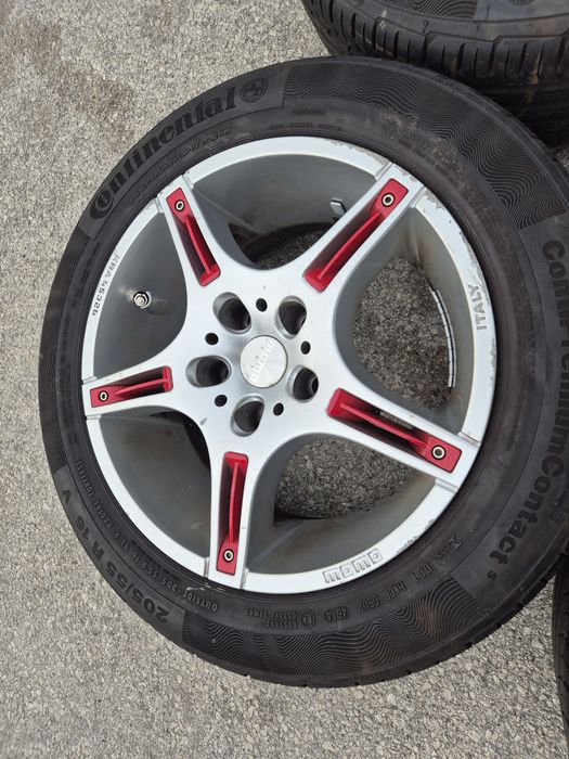5х112/16 МОМО с гуми VW Audi Skoda Seat 5x112/16 Фолксваген Ауди Шкода