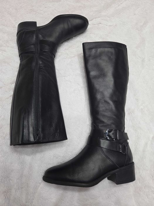 Cizme piele naturala marimea 39 negre – 5th Avenue