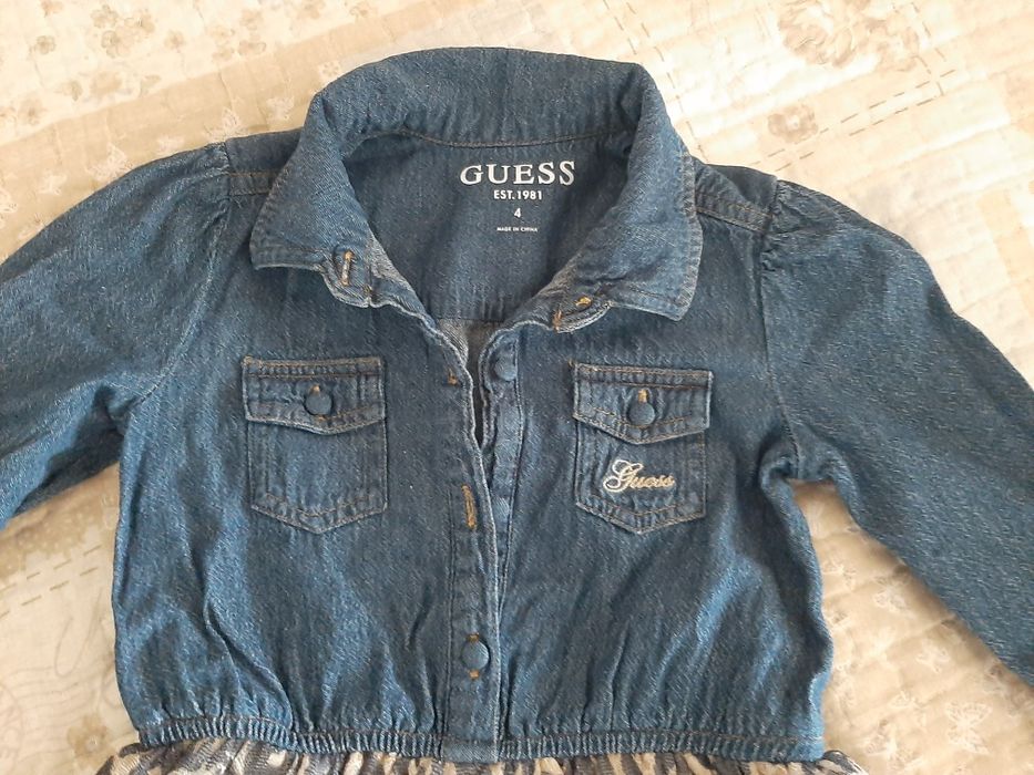 Детска дънкова рокля Guess