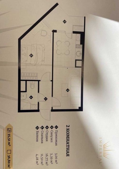 IMPERIAL CLUB CITY‼️‼️‼️ЕВРО 1/2/16 36м2 | Алайский/Ц-2/Абдулла Кадири