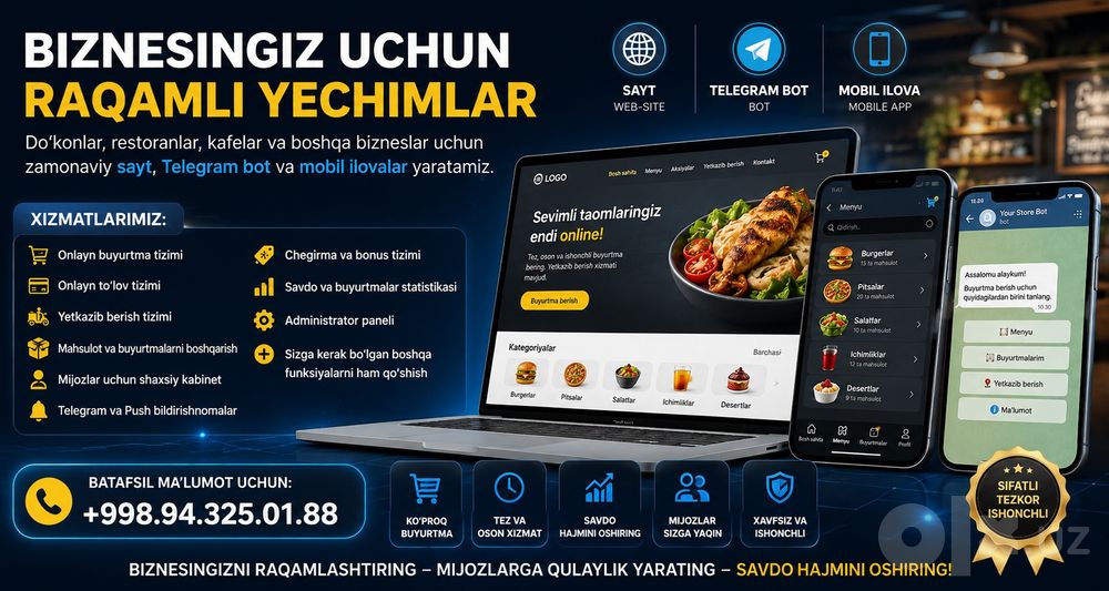 Biznesingiz uchun, RAQAMLI YECHIMLAR.