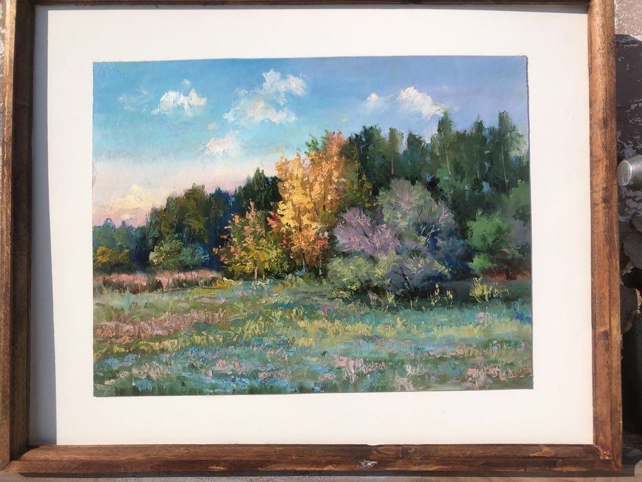 Этюды : картон масло размер 25-30