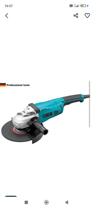 Шлайф 2400w диск 230мм
Антивибрационна система: не 
Защита от претовар