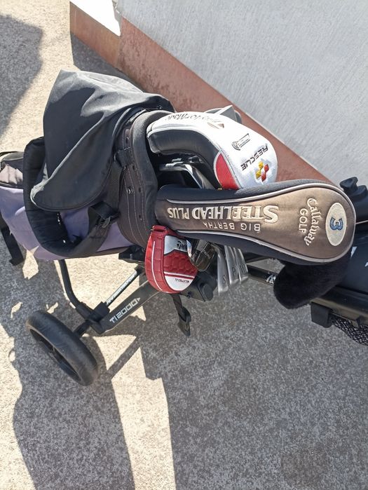 crose golf cu husa și carucior