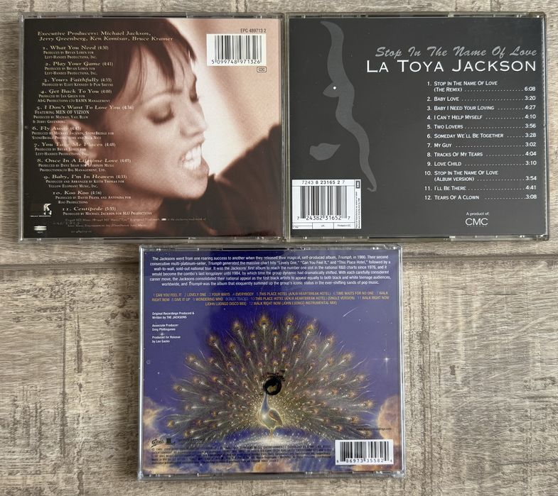 Pachet 10 cd-uri Michael Jackson/Rebbie Jackson/La Toya Jackson