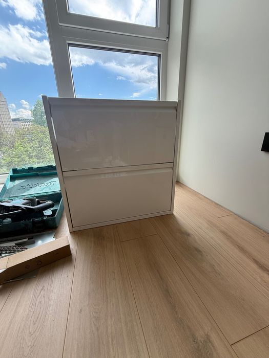 Шкаф за баня IKEA ANGSJON 60см Бял икеа