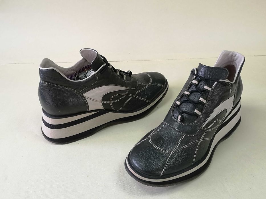 Ghete PIELE pantofi dama platforma  40 41 Piu Di SERVAS -Ger Ca NOI