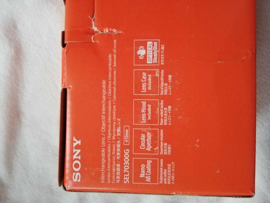 Obiectiv Sony FE 70-300mm F4.5-5.6 G OSS E-mount SEL70300G Nou