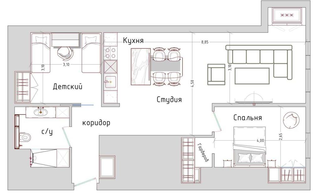 "СРОЧНО ГОРИТ‼️ Nest One Коробка 74м2  Ташкент ситй, Дружба народов‼️